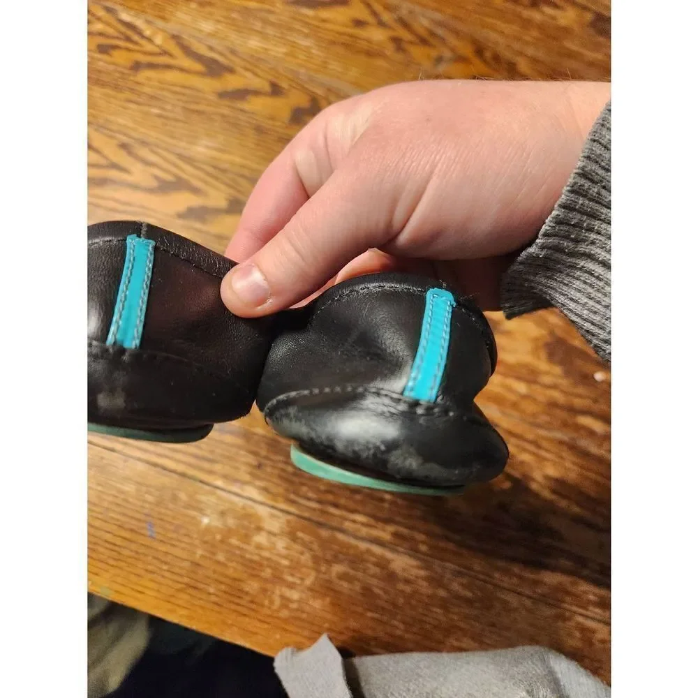Tieks black ballet flats sz 7